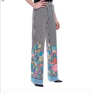 Melissa Paige Black & White Striped Pants Size M